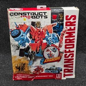 Construct Bots Dinobot Warriors.  Autobot Drift & Roughneck Dino Transformers
